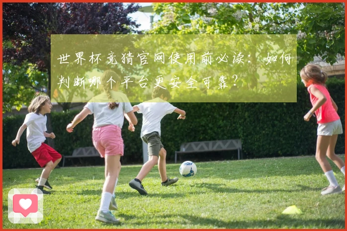 世界杯竞猜官网使用前必读：如何判断哪个平台更安全可靠？