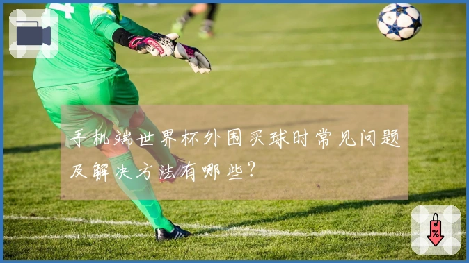 手机端世界杯外围买球时常见问题及解决方法有哪些？